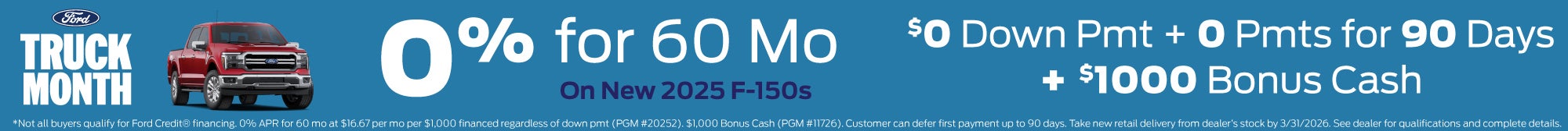 New Ford F-150 Finance Offer